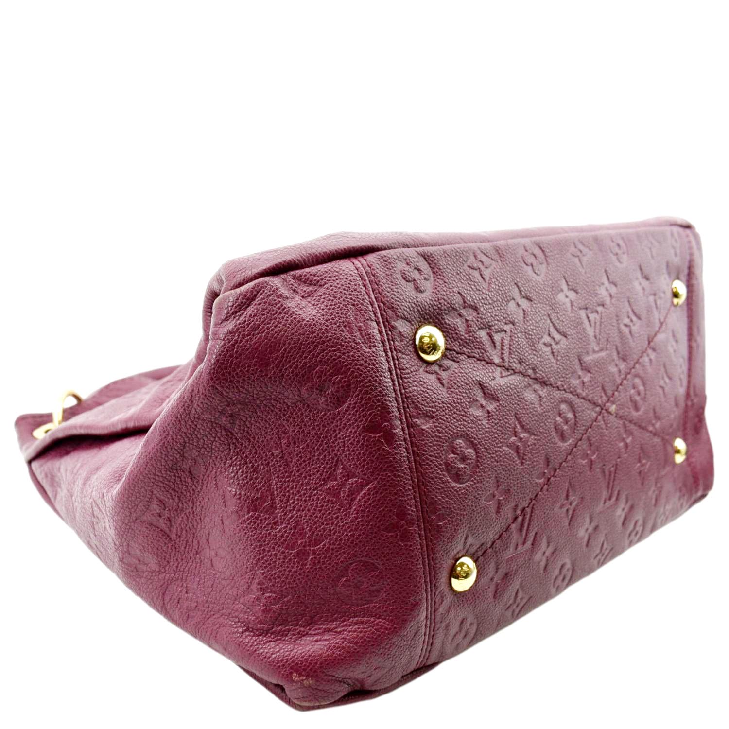 LOUIS VUITTON Artsy MM Empreinte Leather Hobo Bag Plum - Image 8