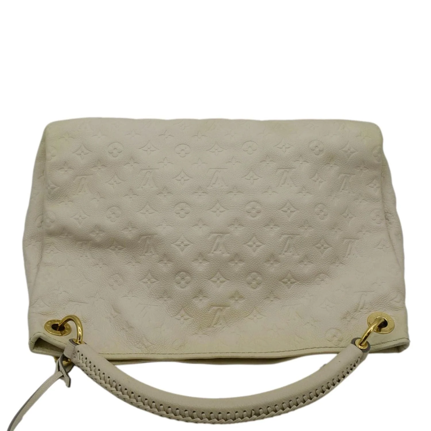LOUIS VUITTON Artsy MM Monogram Empreinte Leatther Hobo Bag Beige - Image 5