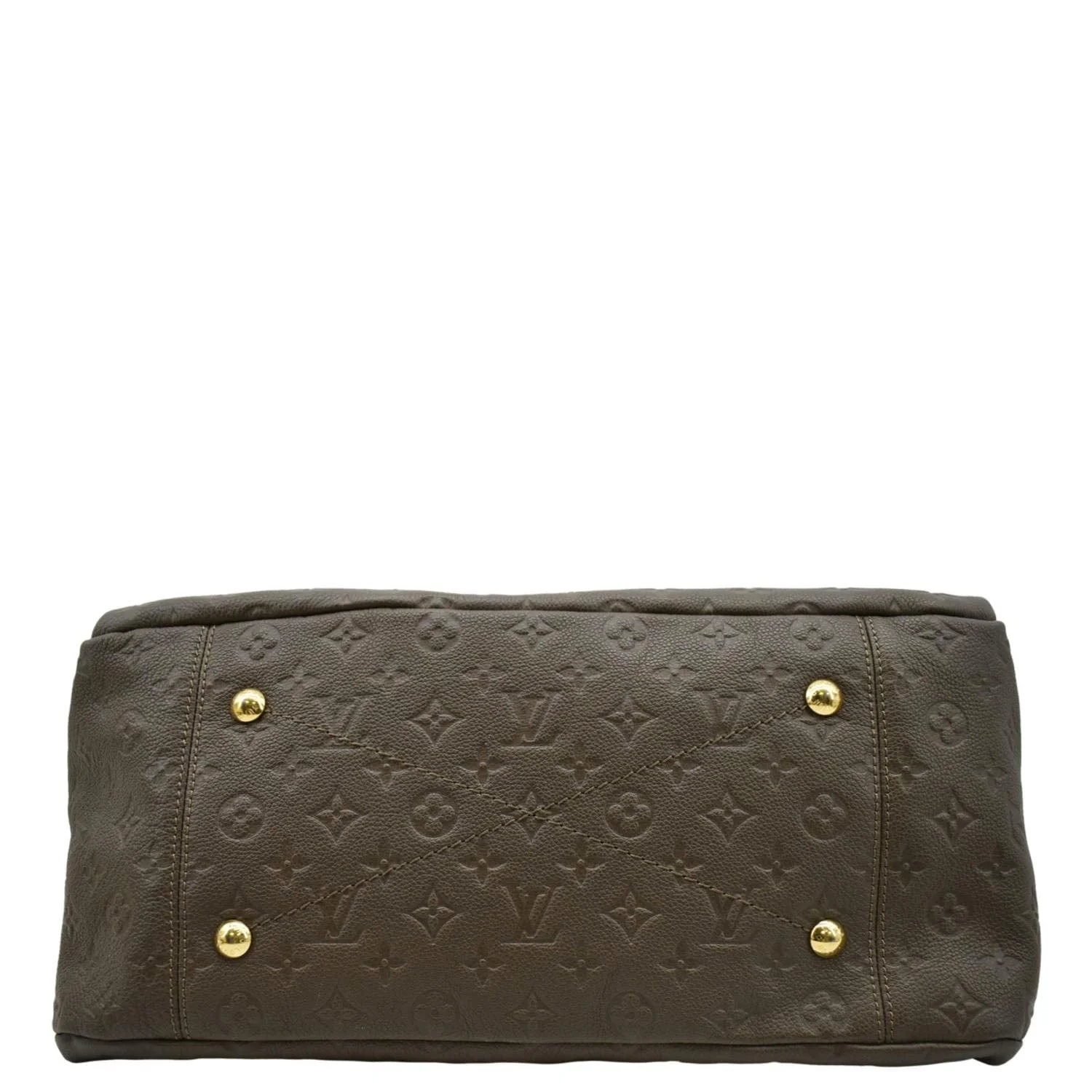 LOUIS VUITTON Artsy MM Monogram Empreinte Leather Hobo Bag Brown - Image 10