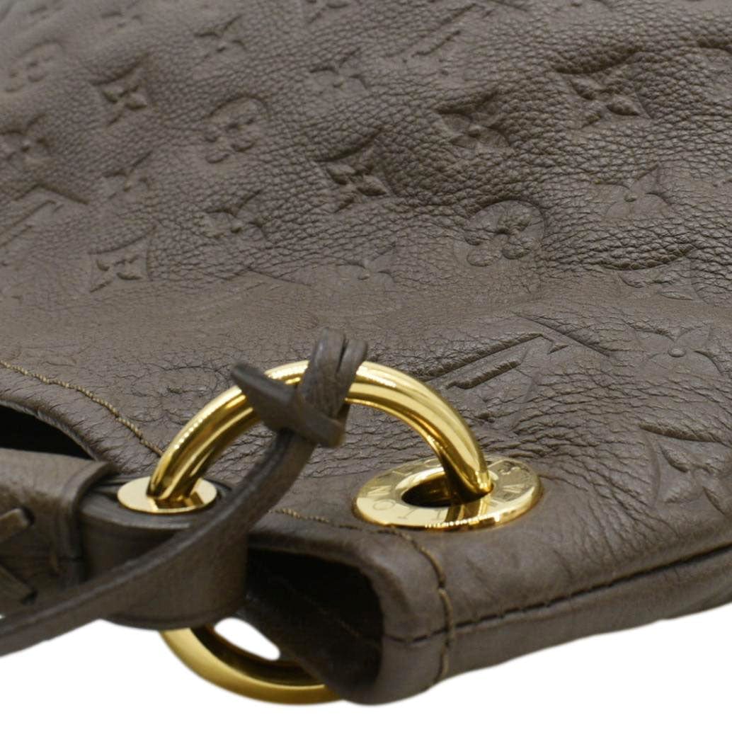 LOUIS VUITTON Artsy MM Monogram Empreinte Leather Hobo Bag Brown - Image 7