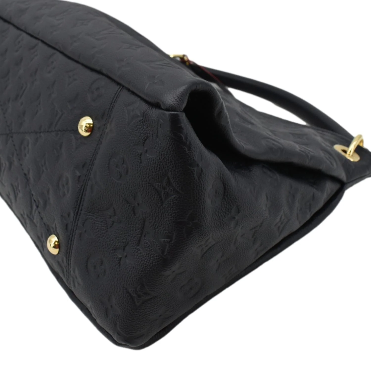 LOUIS VUITTON Artsy MM Monogram Empreinte Leather Shoulder Bag Navy Blue - Image 8