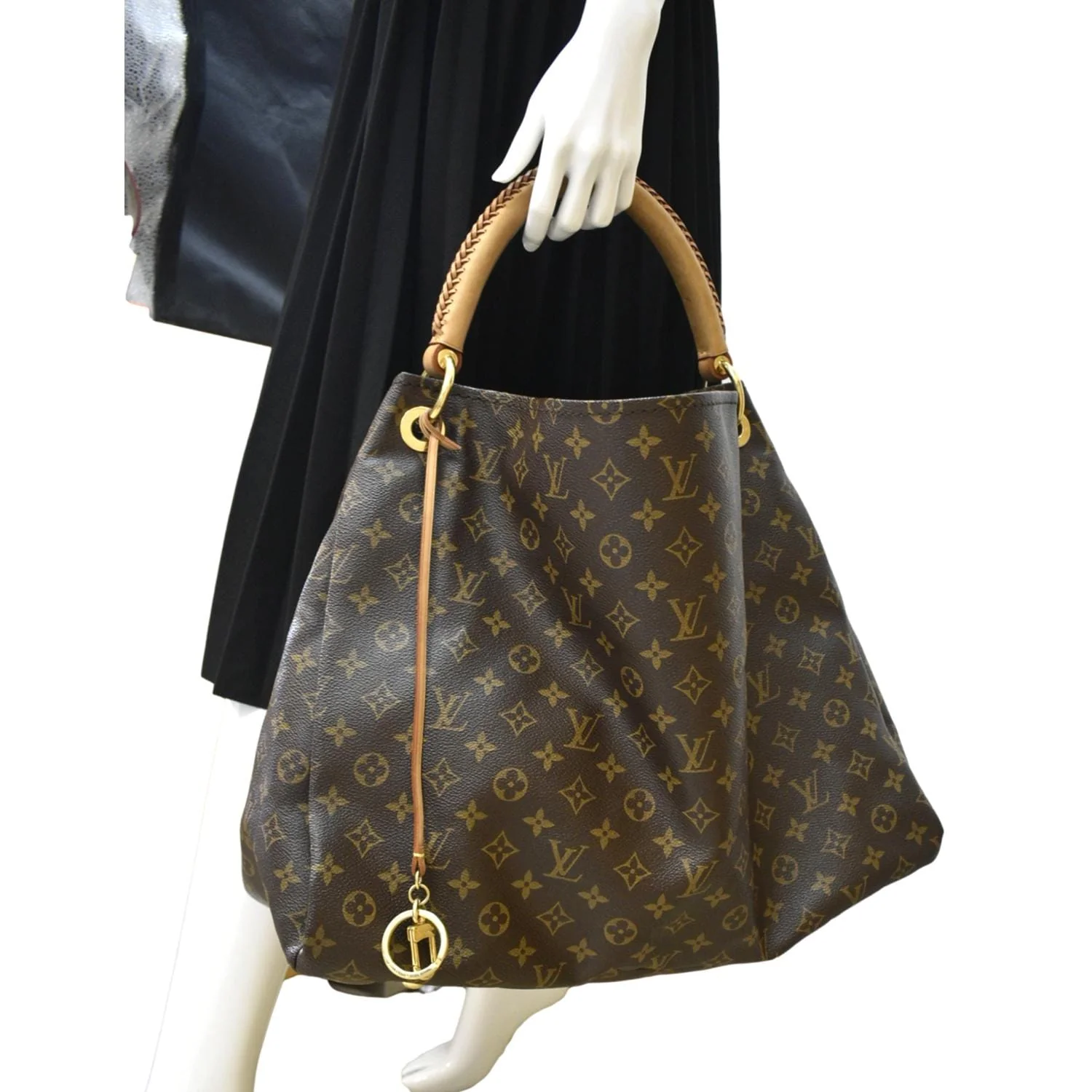 LOUIS VUITTON Artsy GM Monogram Canvas Hobo Bag Brown - Image 2