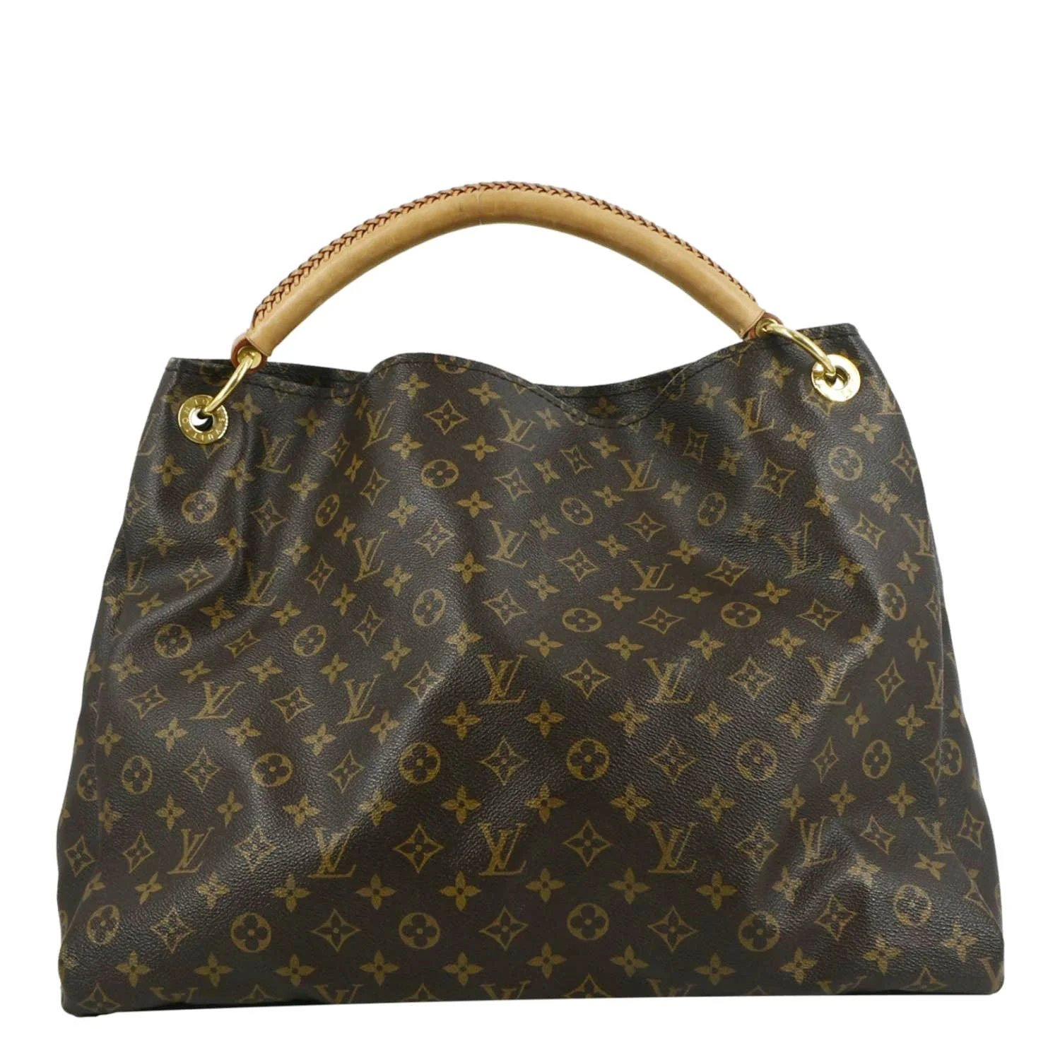 LOUIS VUITTON Artsy GM Monogram Canvas Hobo Bag Brown - Image 3