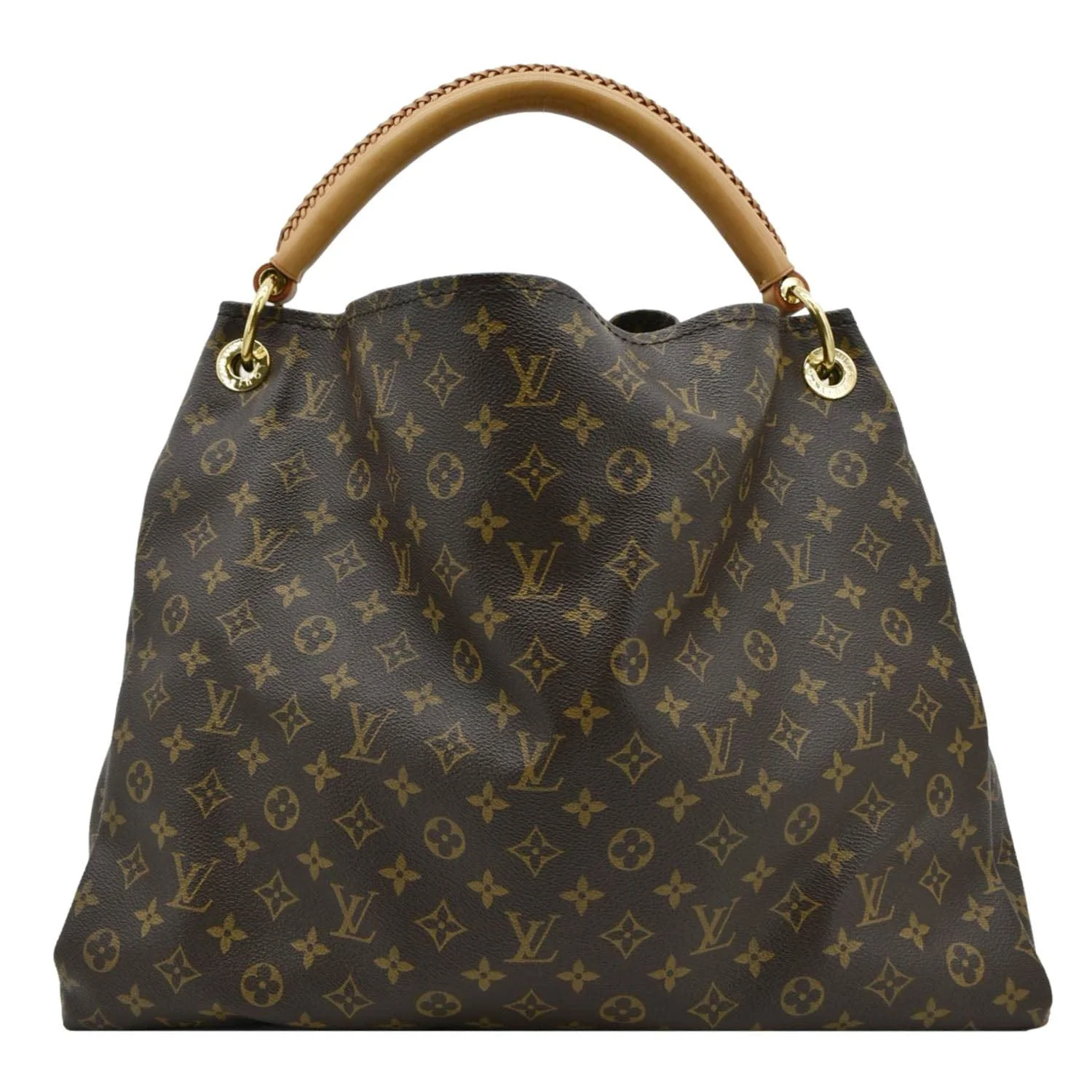 LOUIS VUITTON Artsy GM Monogram Canvas Hobo Bag Brown - Image 3