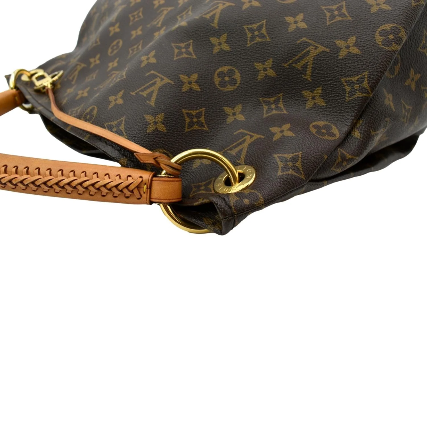 LOUIS VUITTON Artsy MM Monogram Canvas Hobo Bag Brown - Image 5