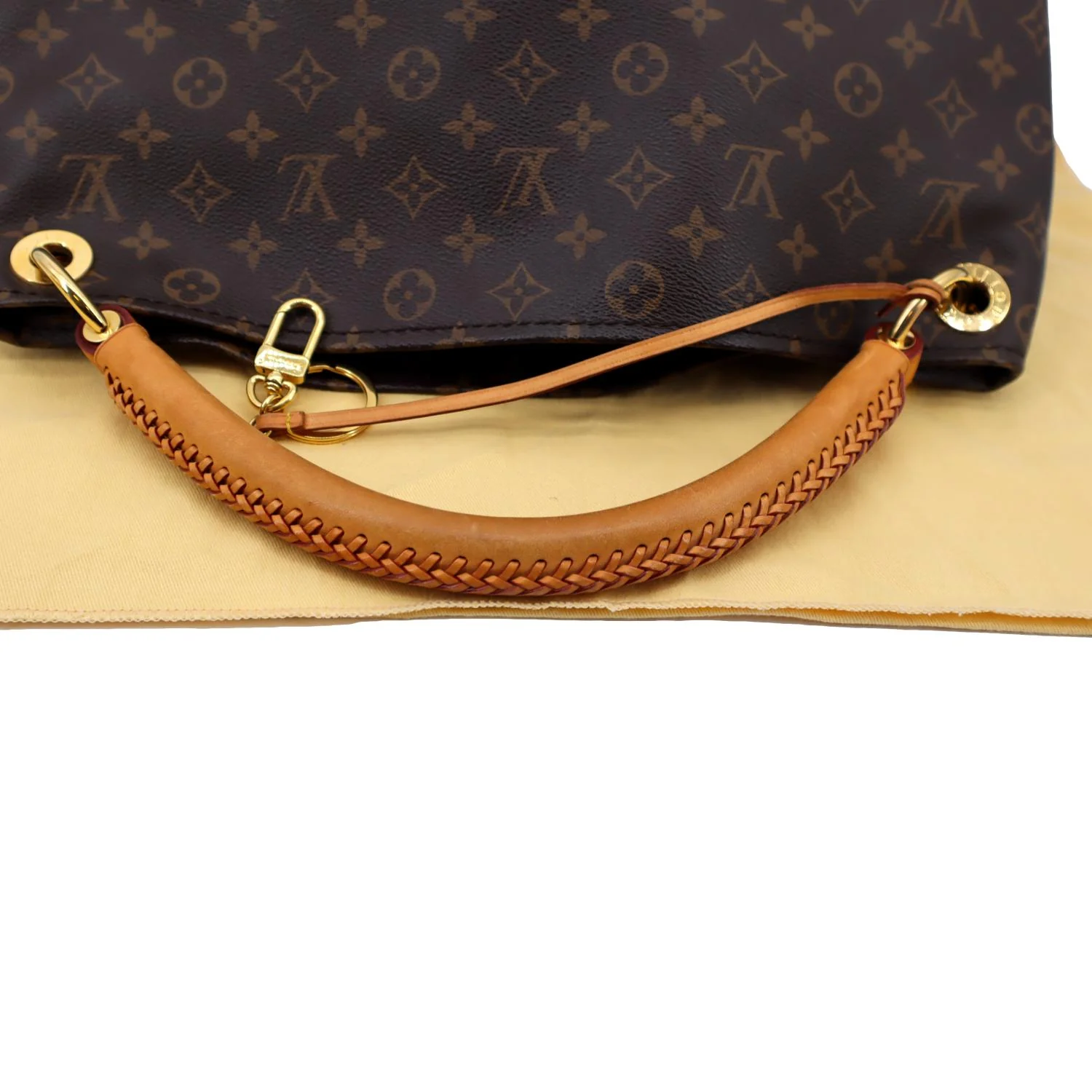 LOUIS VUITTON Artsy MM Monogram Canvas Hobo Bag Brown - Image 4