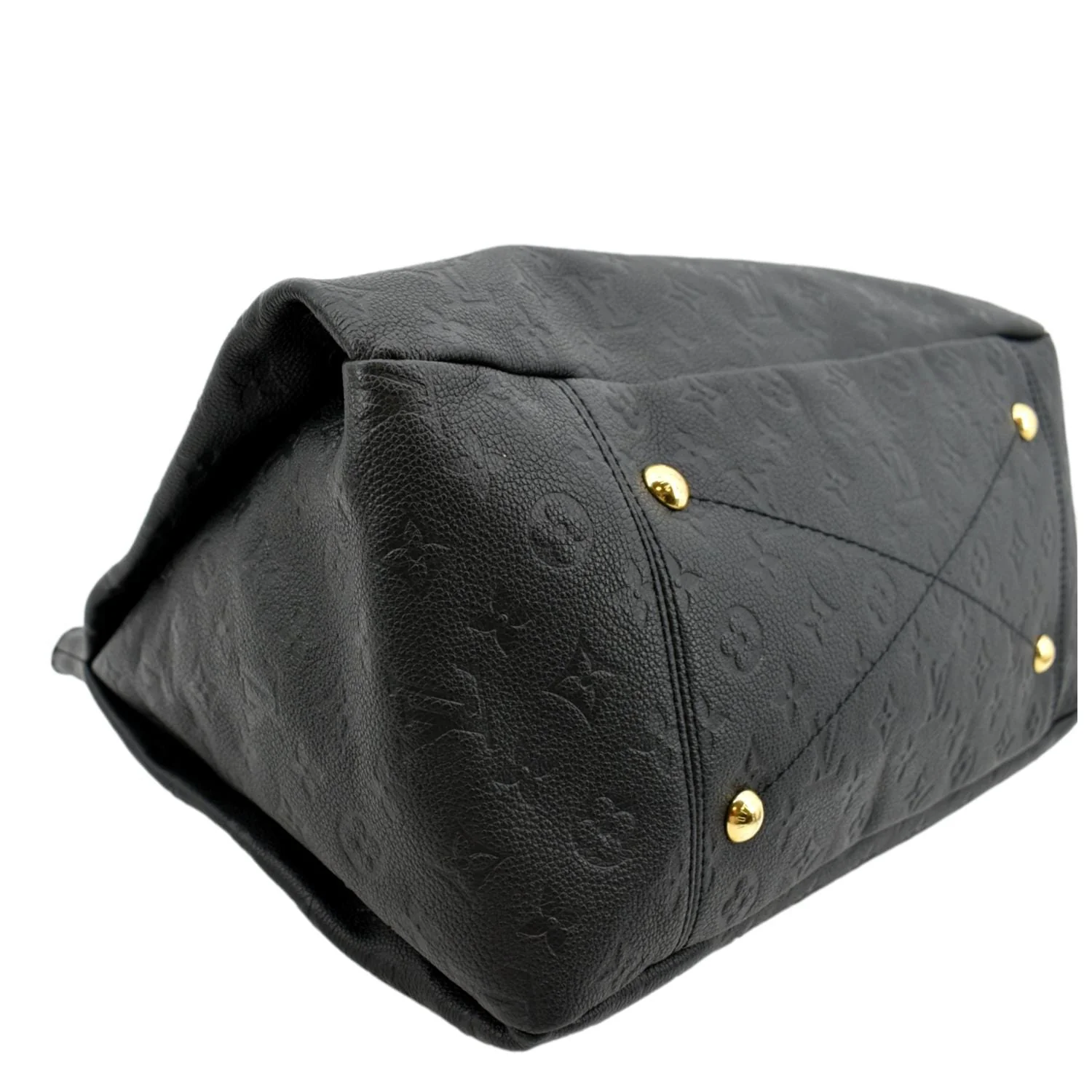 LOUIS VUITTON Artsy MM Empreinte Leather Hobo Bag Black - Image 7