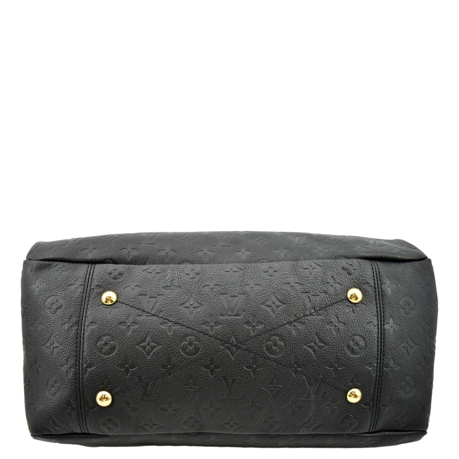 LOUIS VUITTON Artsy MM Empreinte Leather Hobo Bag Black - Image 9