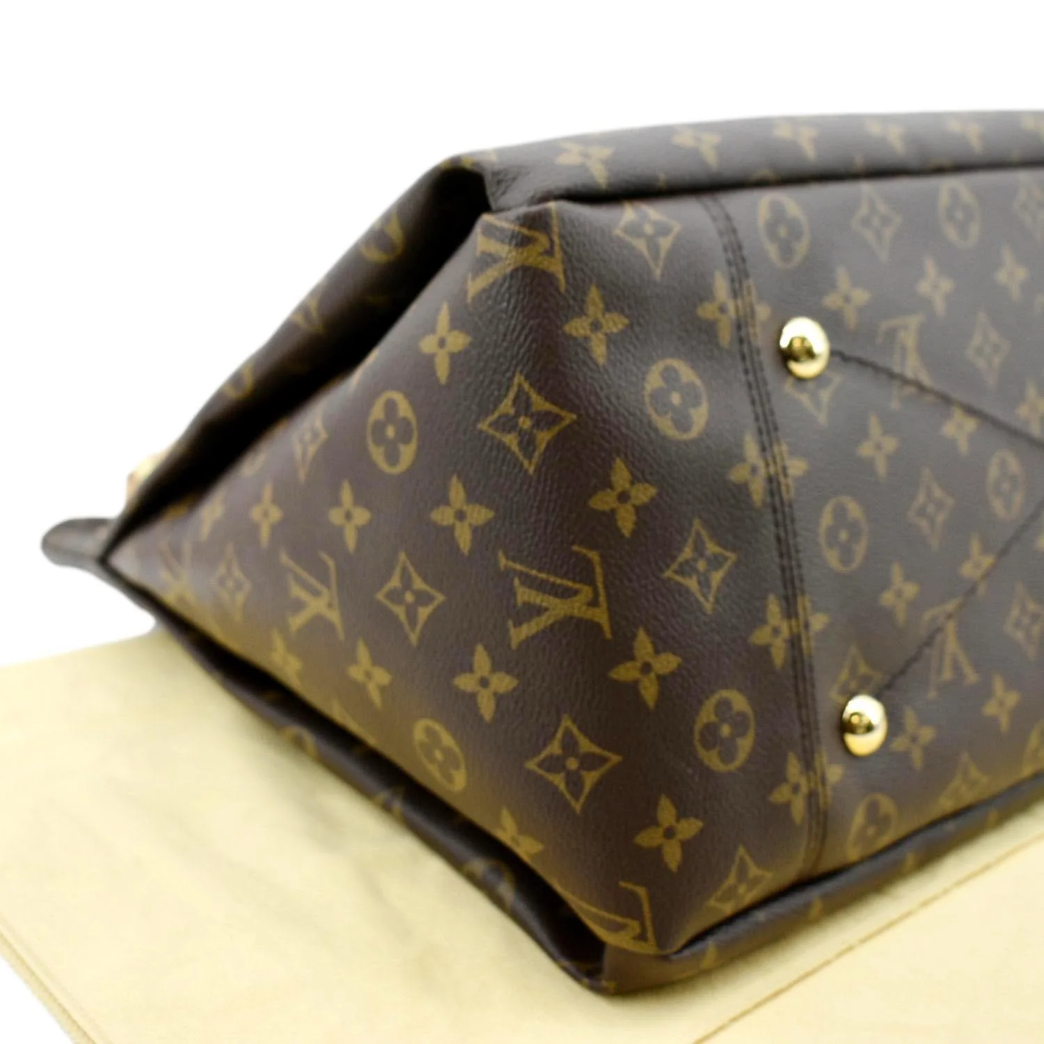 LOUIS VUITTON Artsy MM Monogram Canvas Hobo Bag Brown - Image 5