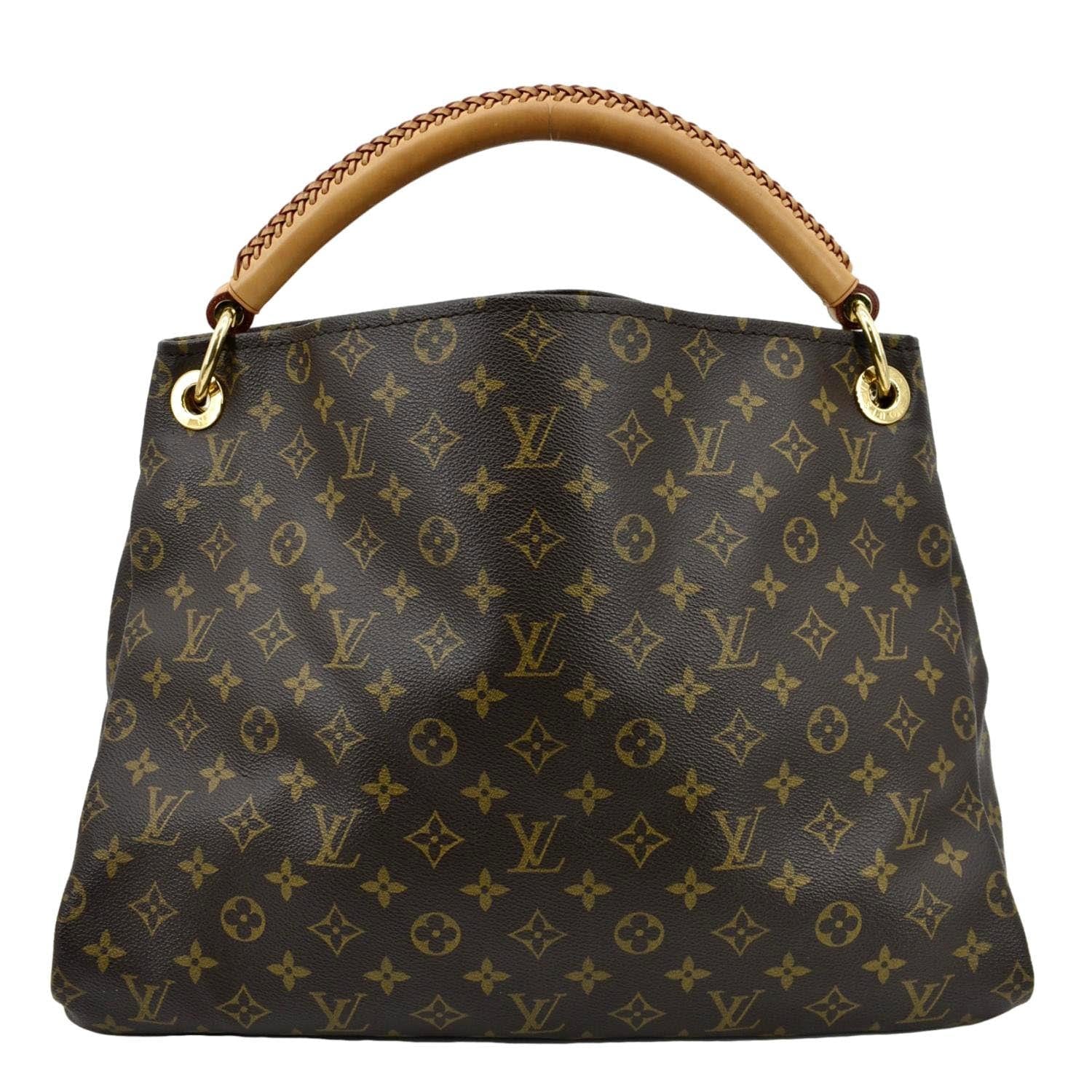 LOUIS VUITTON Artsy MM Monogram Canvas Hobo Bag Brown - Image 3