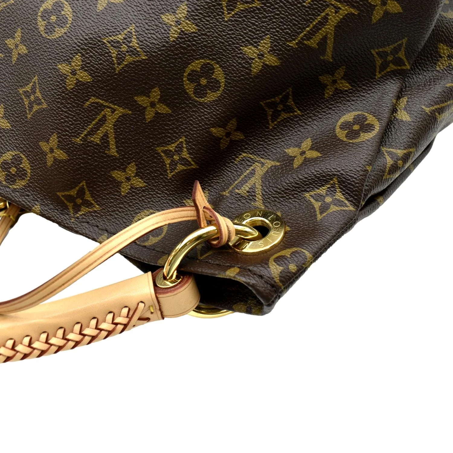 LOUIS VUITTON Artsy MM Monogram Canvas Hobo Bag Brown - Image 6