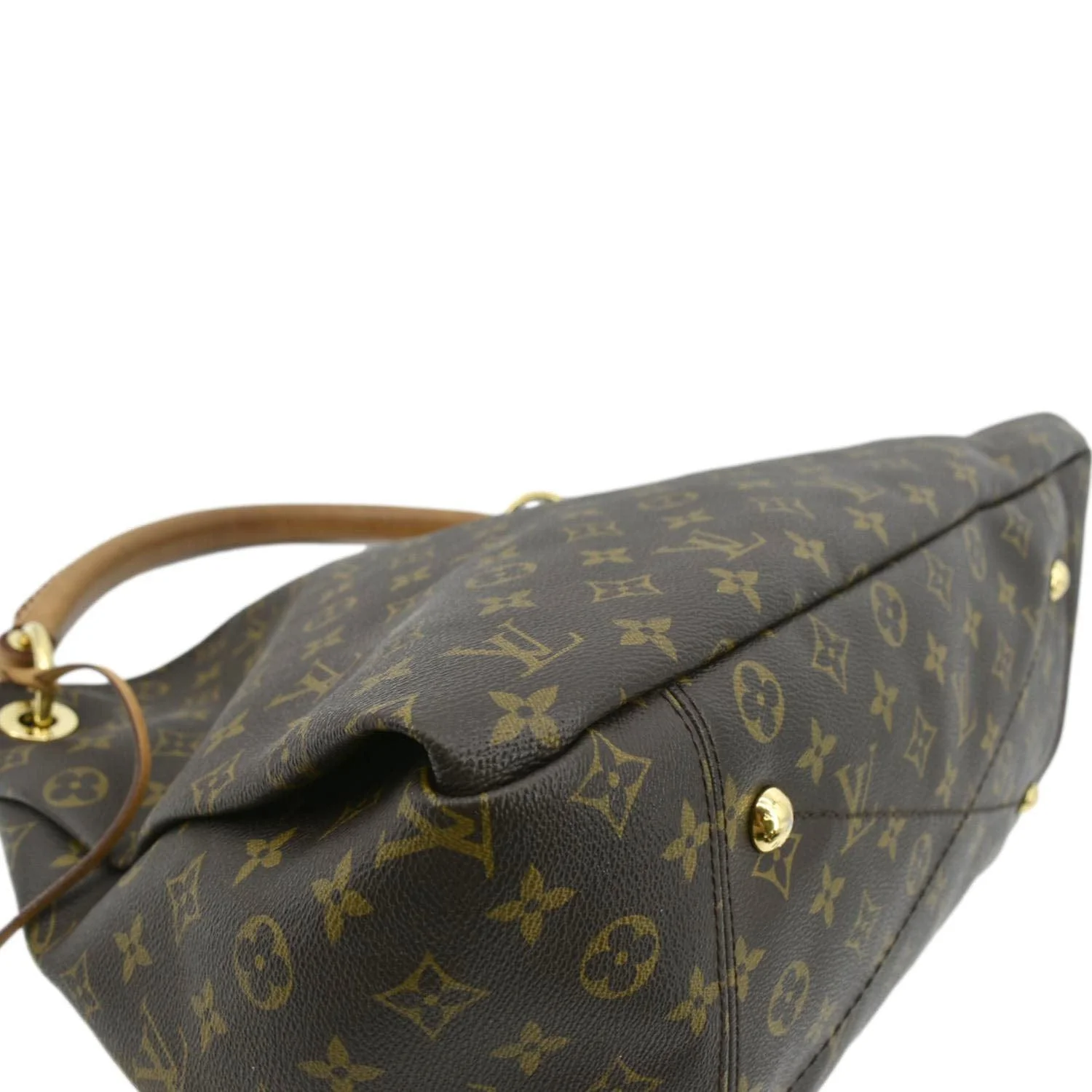 LOUIS VUITTON  Artsy MM Monogram Canvas Hobo Bag Brown - Image 9