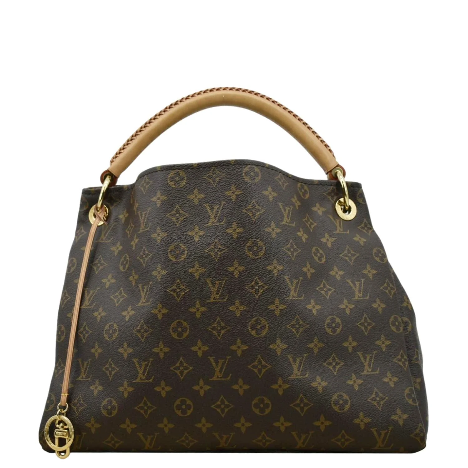 LOUIS VUITTON Artsy MM Monogram Canvas Hobo Bag Brown