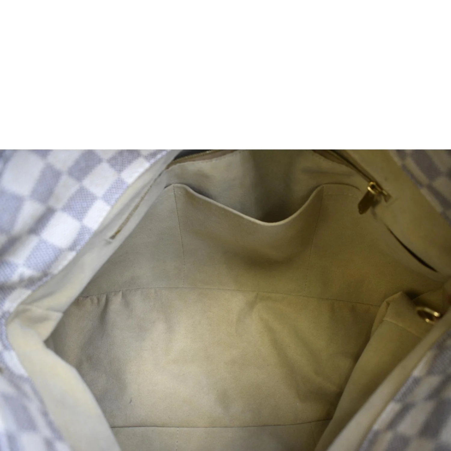 LOUIS VUITTON Artsy MM Damier Azur Hobo Bag White - Image 9
