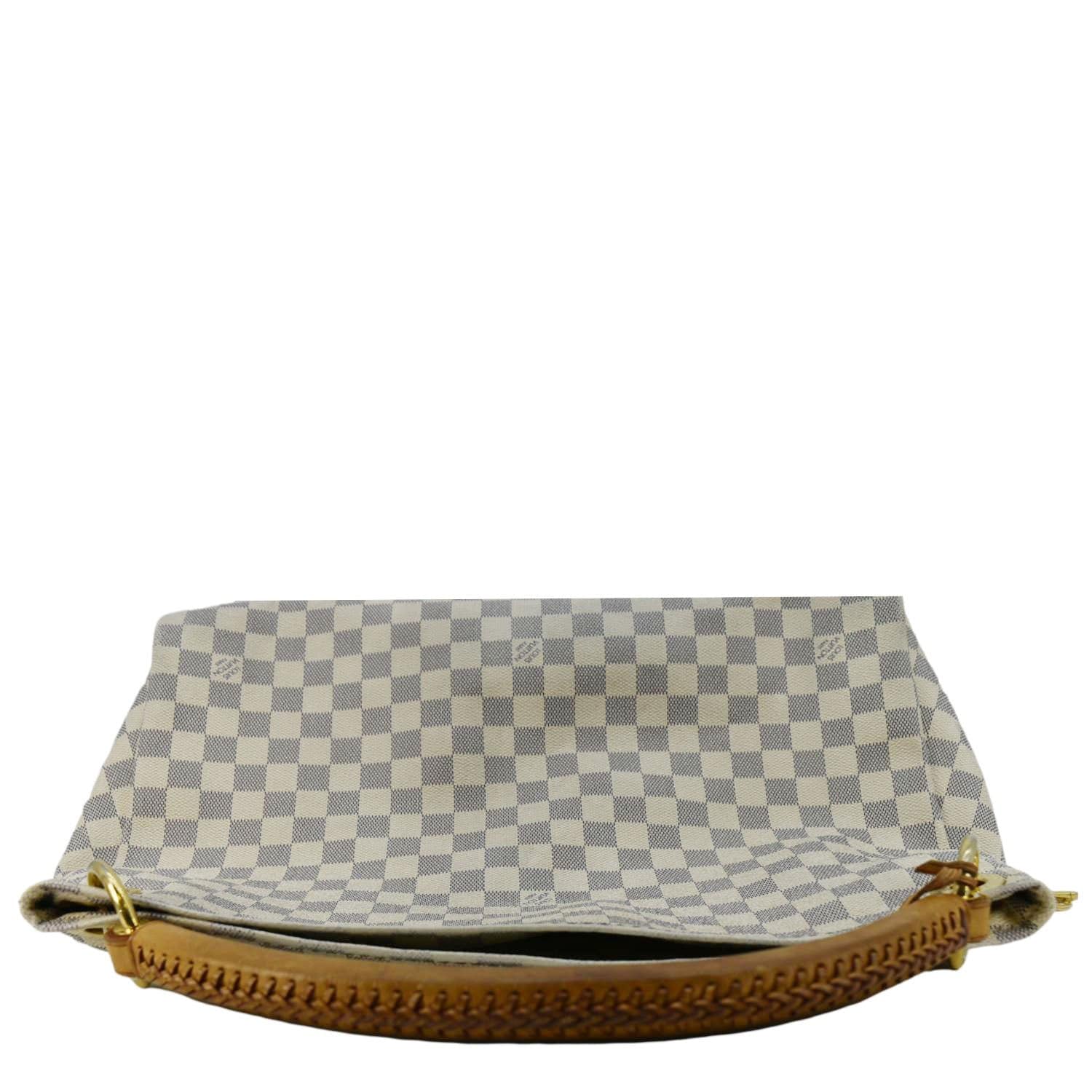 LOUIS VUITTON Artsy MM Damier Azur Hobo Bag White - Image 4