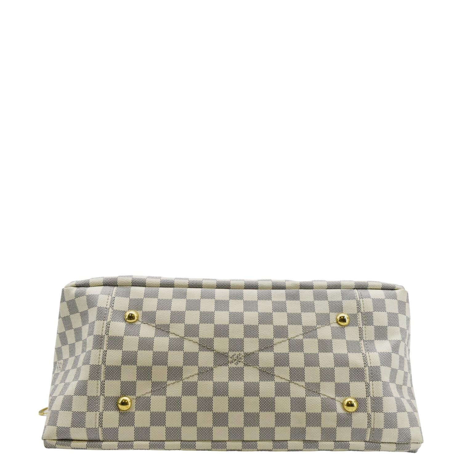 LOUIS VUITTON Artsy MM Damier Azur Hobo Bag White - Image 11