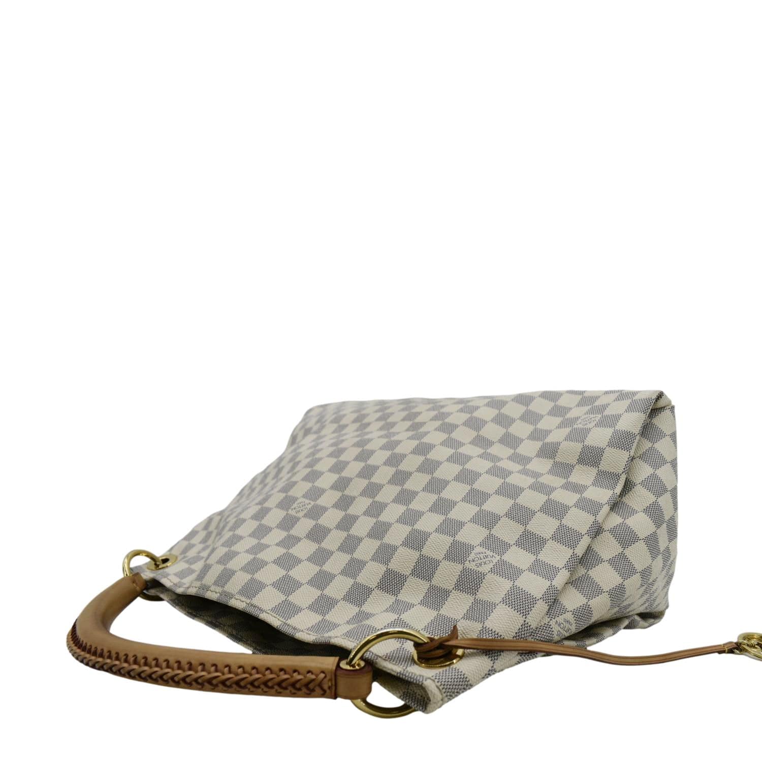 LOUIS VUITTON Artsy MM Damier Azur Hobo Bag White - Image 5