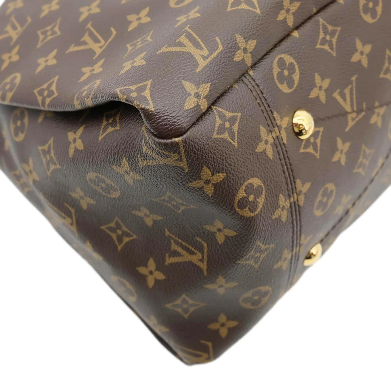 LOUIS VUITTON Artsy MM Monogram Canvas Hobo Bag Brown - Image 9