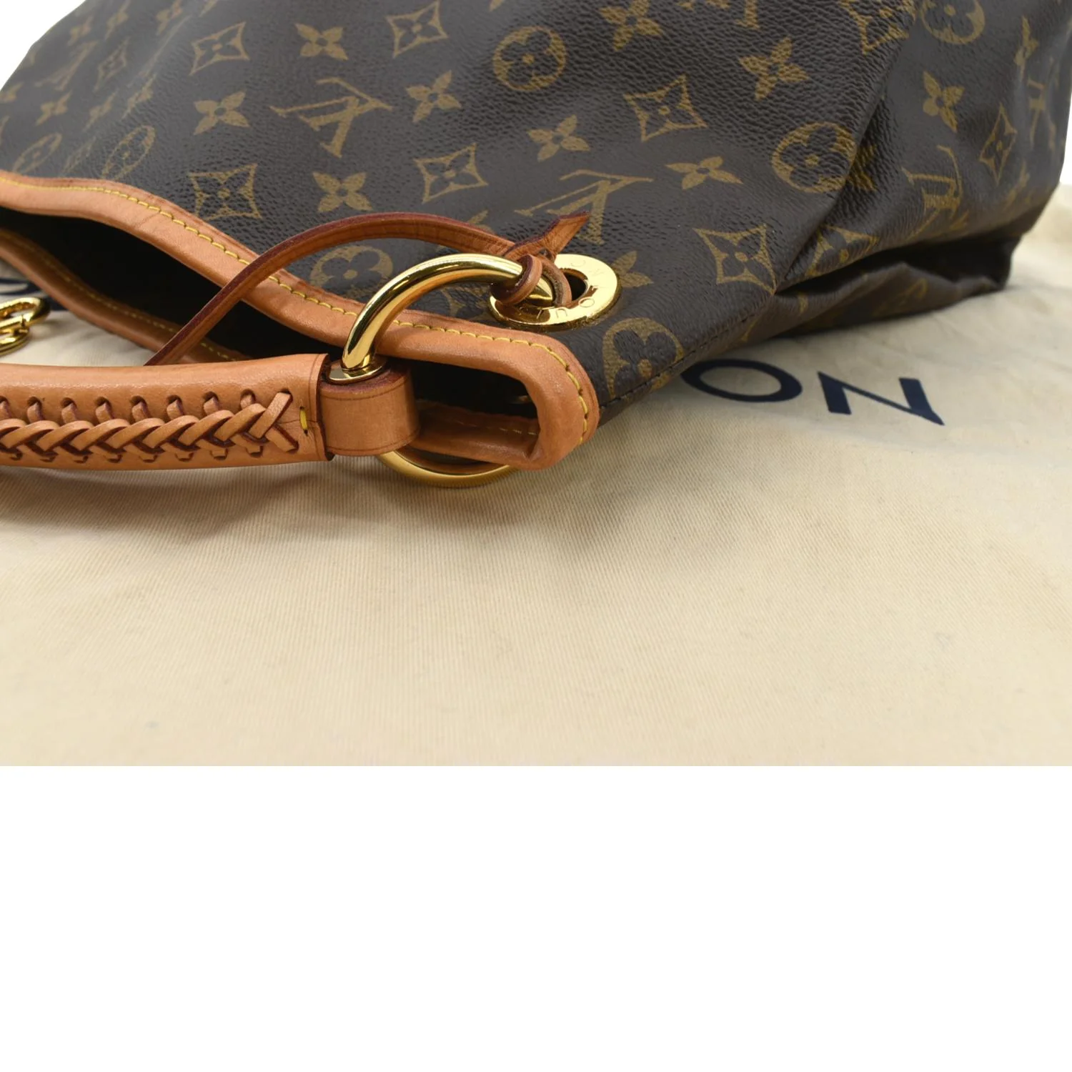 LOUIS VUITTON  Artsy MM Monogram Canvas Hobo Bag Brown - Image 6