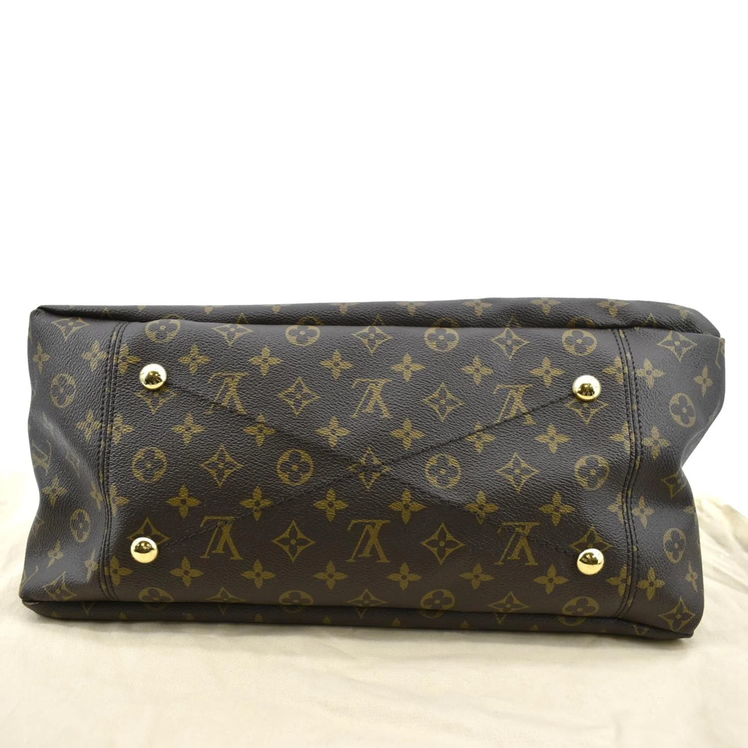 LOUIS VUITTON Artsy MM NM Monogram Canvas Hobo Bag Brown - Image 10