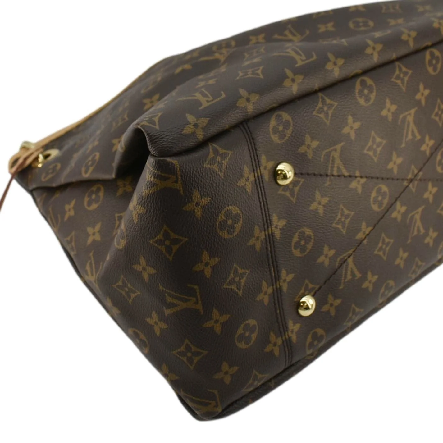 LOUIS VUITTON Artsy MM NM Monogram Canvas Hobo Bag Brown - Image 8