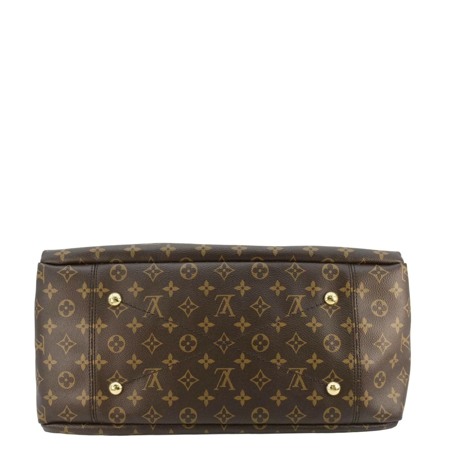 LOUIS VUITTON Artsy MM NM Monogram Canvas Hobo Bag Brown - Image 9