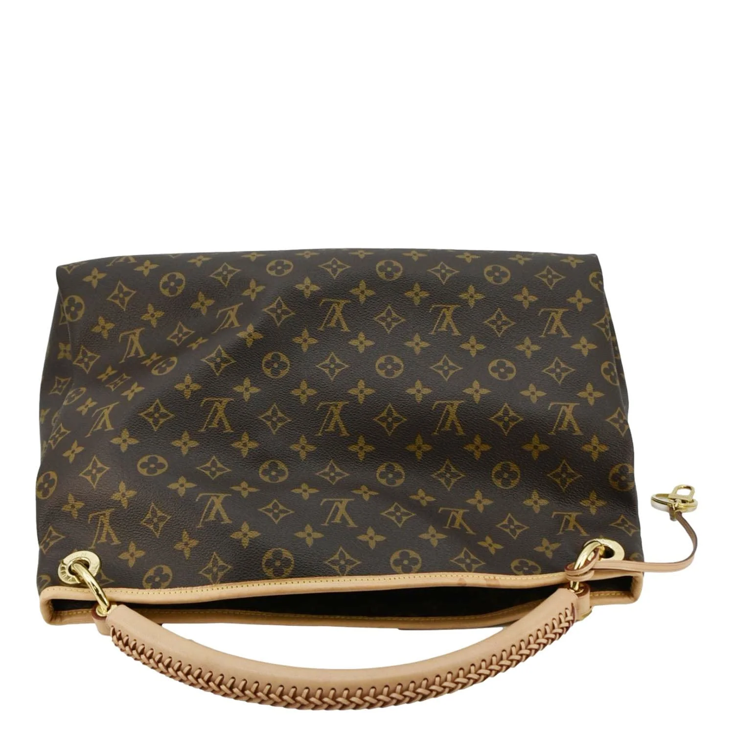 LOUIS VUITTON Artsy MM NM Monogram Canvas Hobo Bag Brown - Image 4