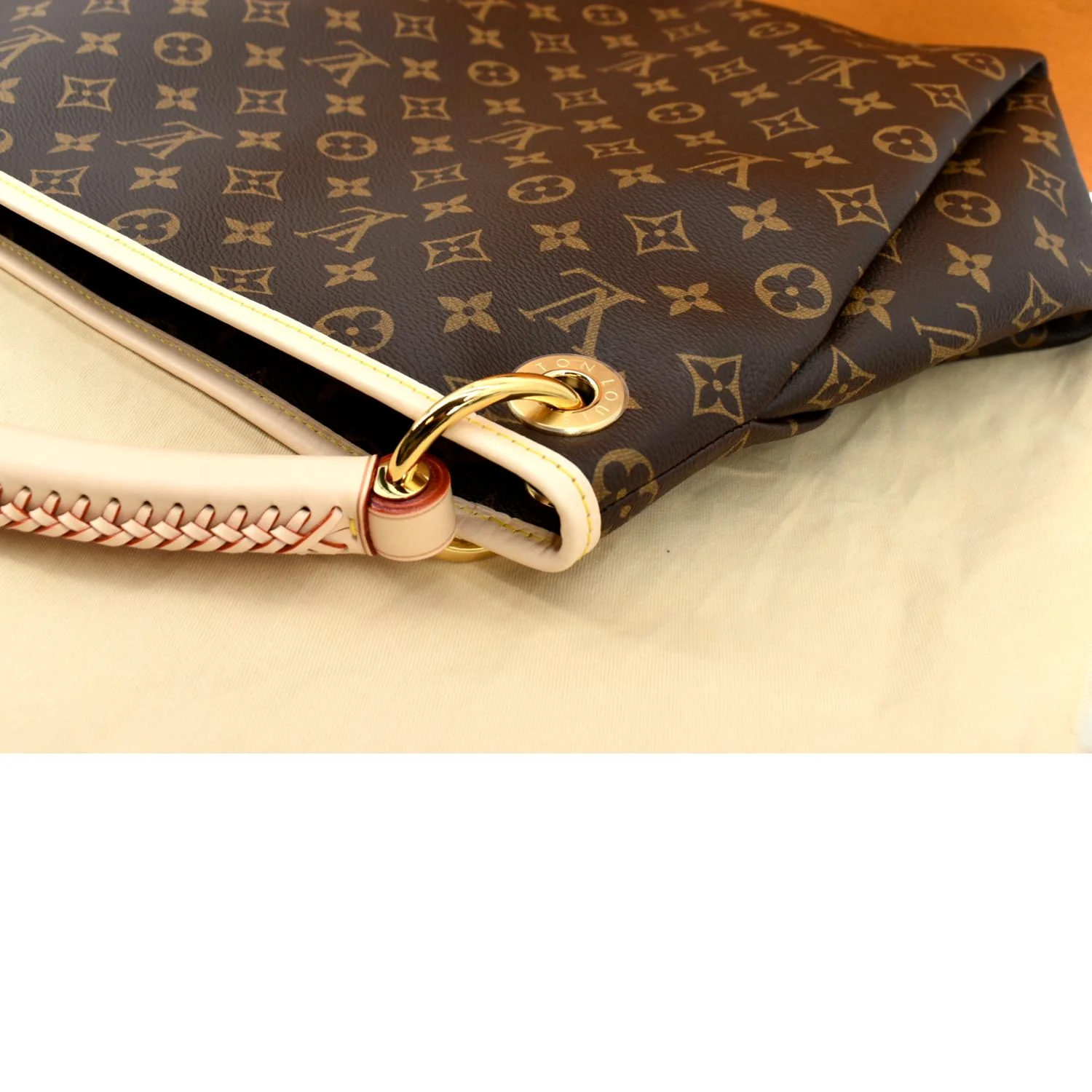 LOUIS VUITTON Artsy MM NM Monogram Canvas Hobo Bag Brown - Hot Deals - Image 5