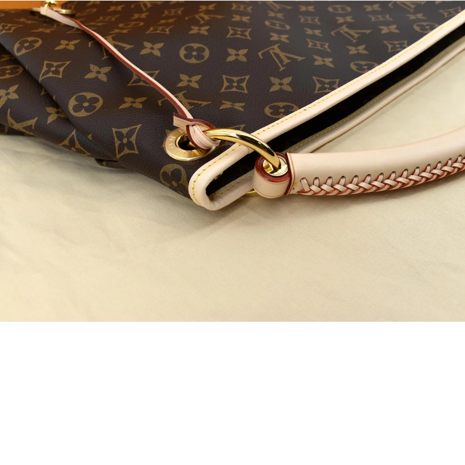 LOUIS VUITTON Artsy MM NM Monogram Canvas Hobo Bag Brown - Hot Deals - Image 6