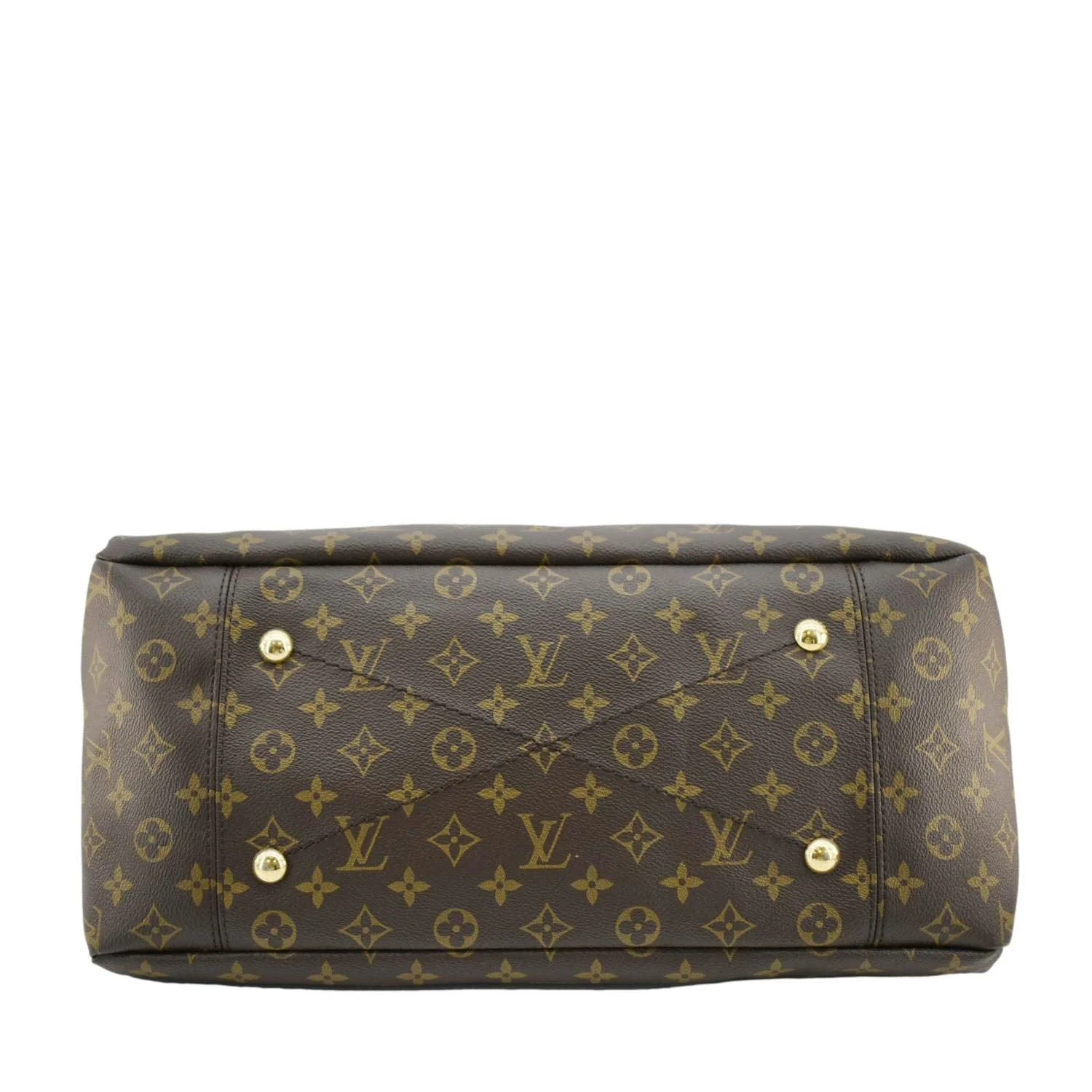 LOUIS VUITTON Artsy MM NM Monogram Canvas Shoulder Bag Brown - Image 12