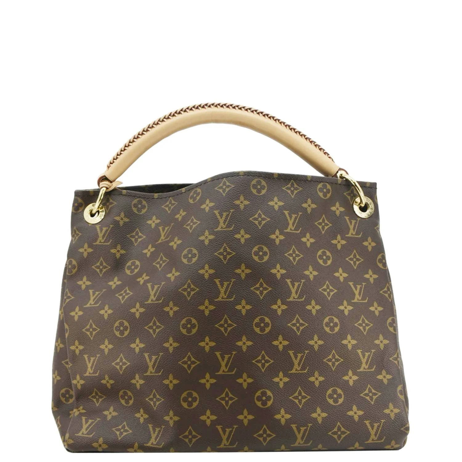 LOUIS VUITTON Artsy MM Monogram Canvas Hobo Bag Brown - Image 4