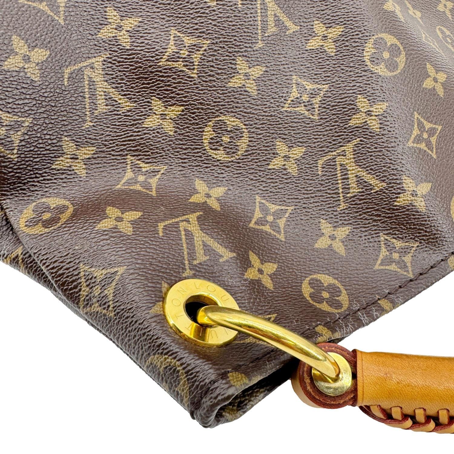 LOUIS VUITTON Artsy MM Monogram Canvas Hobo Bag Brown - Image 5