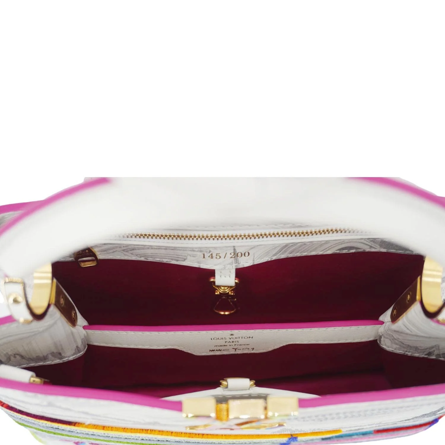 LOUIS VUITTON Artycapucines BB Huang Yuxing 145 of 200 Limited Edition Leather Shoulder Bag Multicolor - Image 13