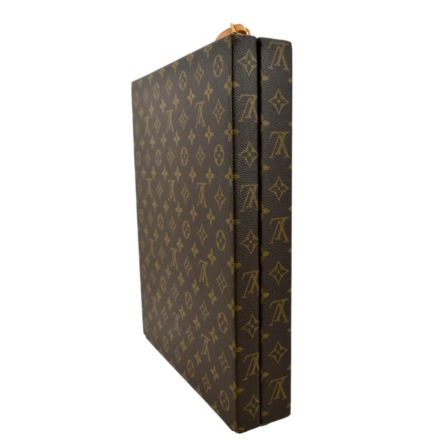 LOUIS VUITTON Attache Case Vertical Monogram Canvas Briefcase Brown - Image 6
