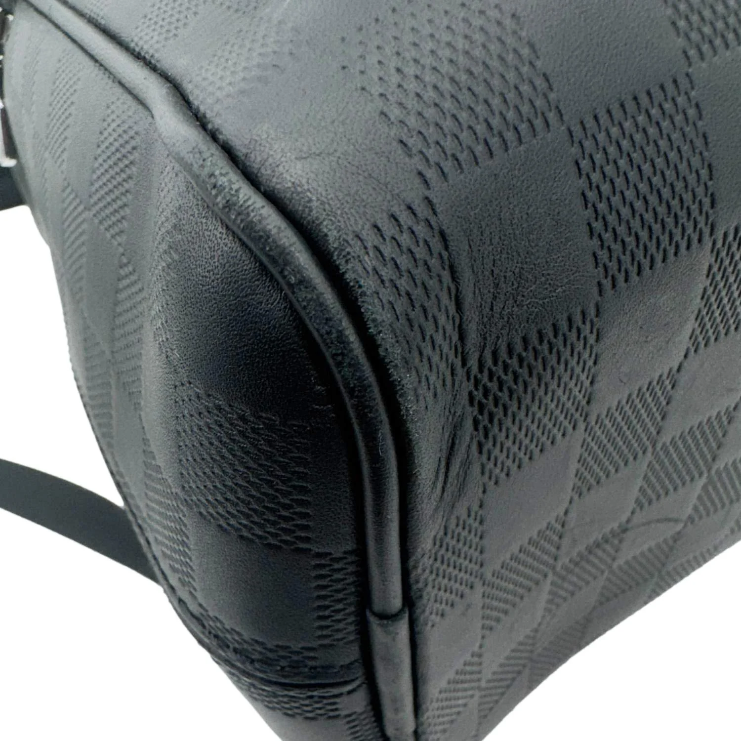 LOUIS VUITTON Avenue Damier Infini Leather Backpack Bag Black - Image 11