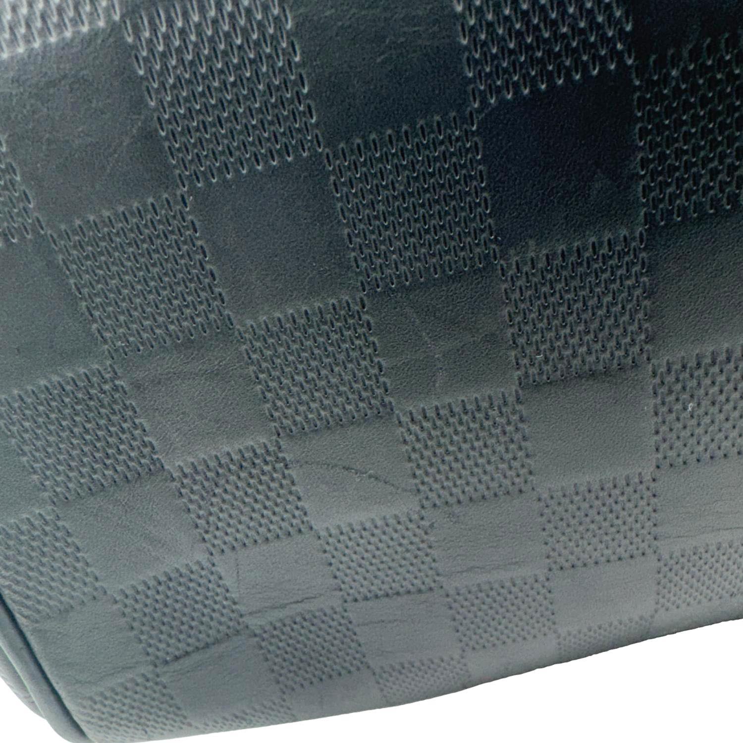 LOUIS VUITTON Avenue Damier Infini Leather Backpack Bag Black - Image 21