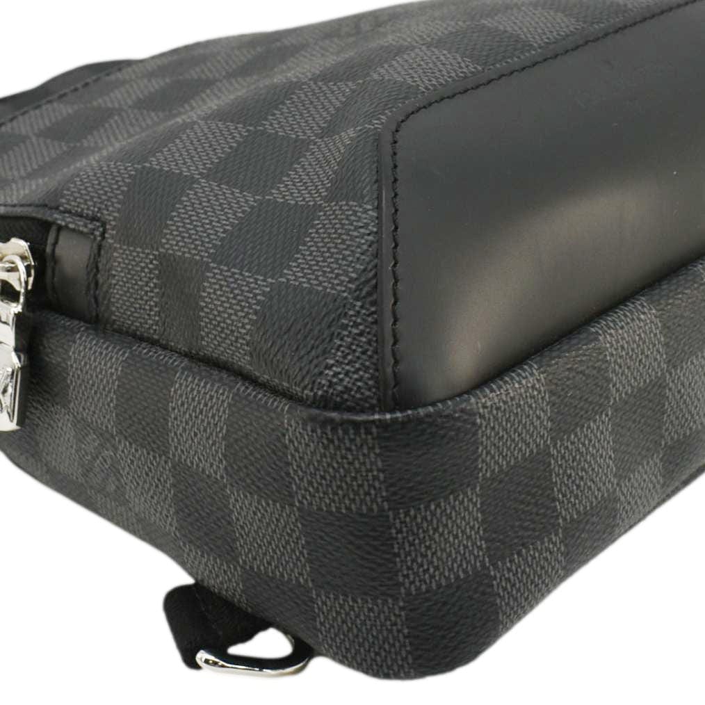LOUIS VUITTON Avenue Sling Damier Graphite Backpack Bag Black - Image 8