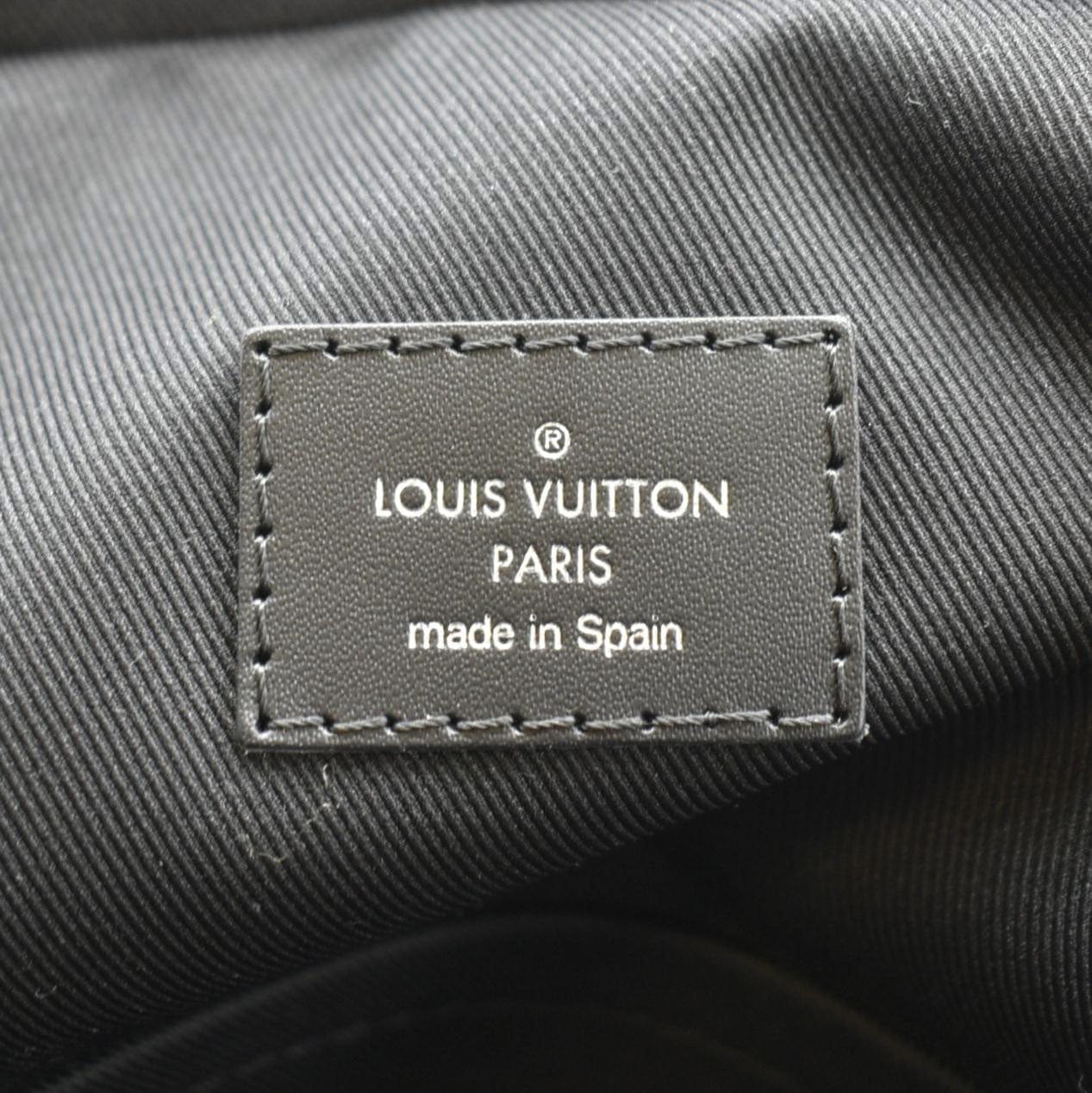 LOUIS VUITTON Avenue Sling Damier Graphite Backpack Bag Black - Image 12