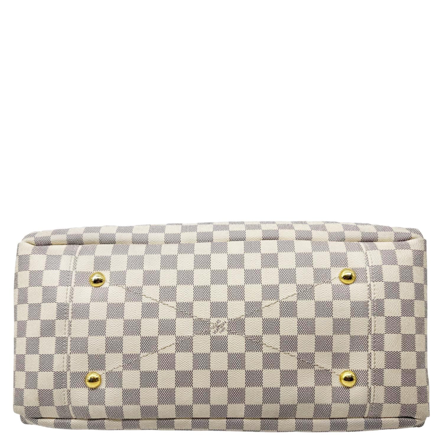 LOUIS VUITTON Artsy MM Damier Azur Hobo Bag White - Image 9