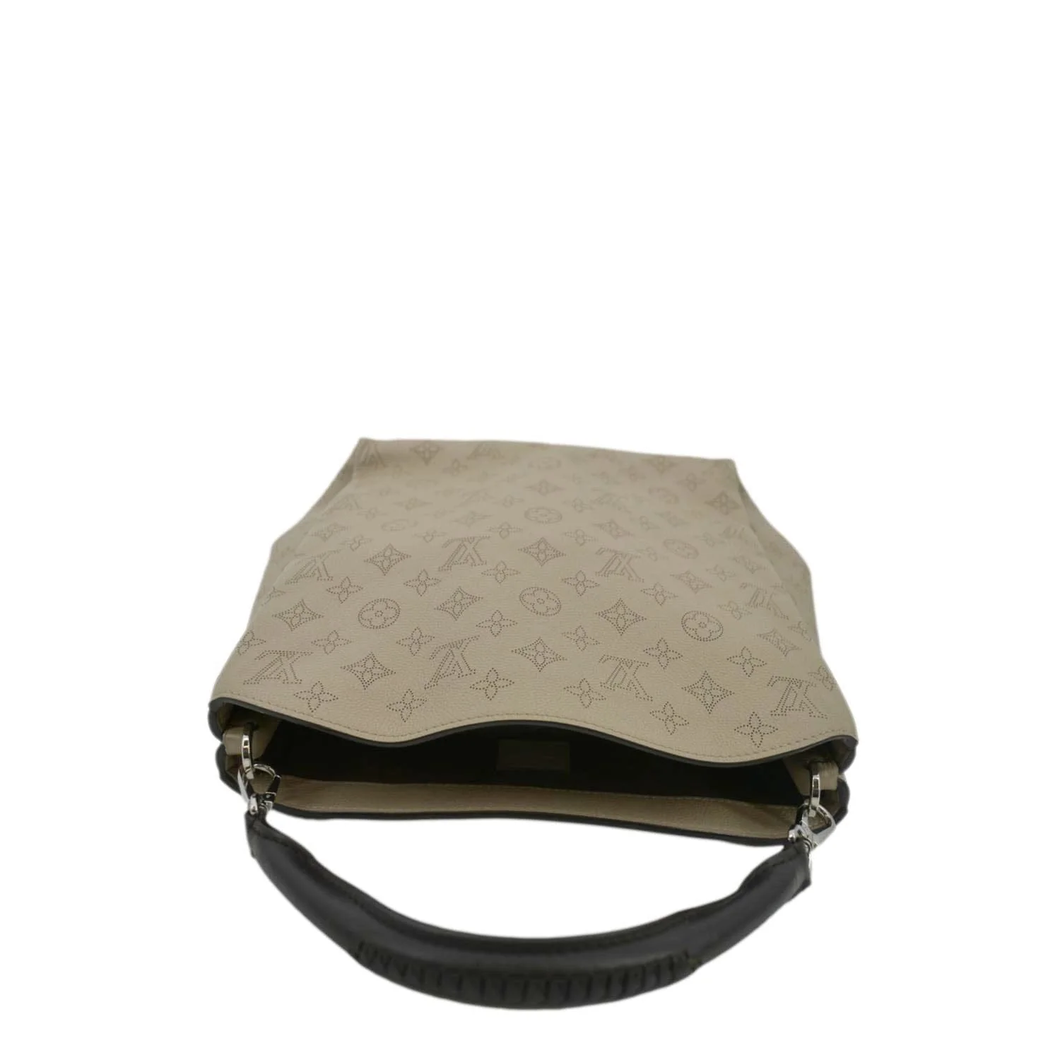 LOUIS VUITTON Babylone Mahina Calfskin Leather Shoulder Bag Galet - Image 5