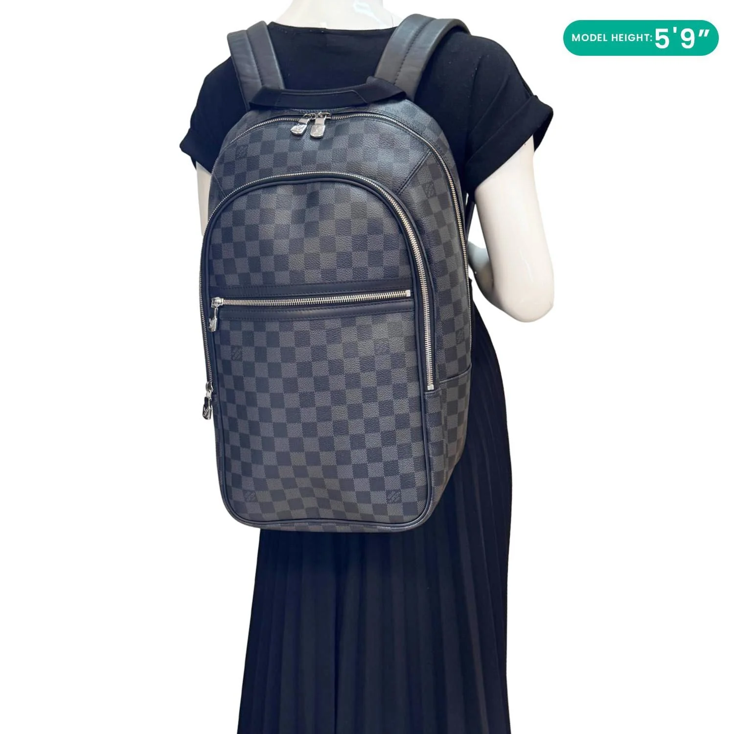 LOUIS VUITTON Michael NM Damier Graphite Backpack Bag Black - Image 2