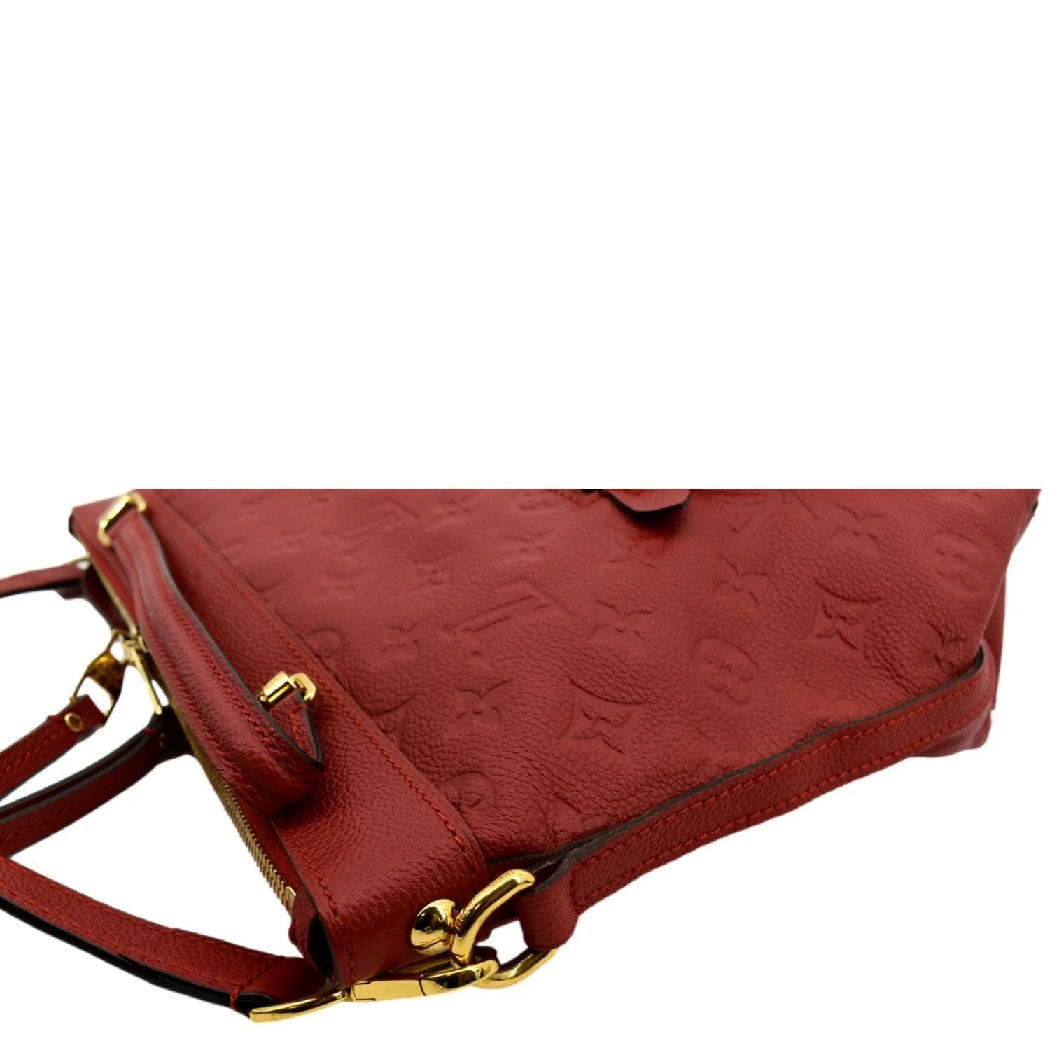 LOUIS VUITTON Bastille PM Empreinte Leather Shoulder Bag Red - Image 6