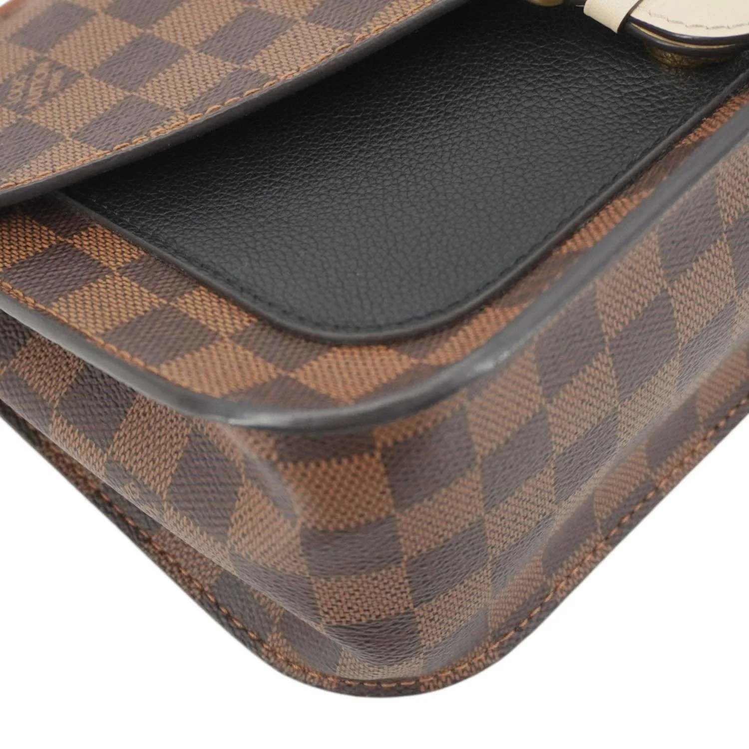 LOUIS VUITTON Beaumarchais Damier Ebene Shoulder Bag Brown - Image 8