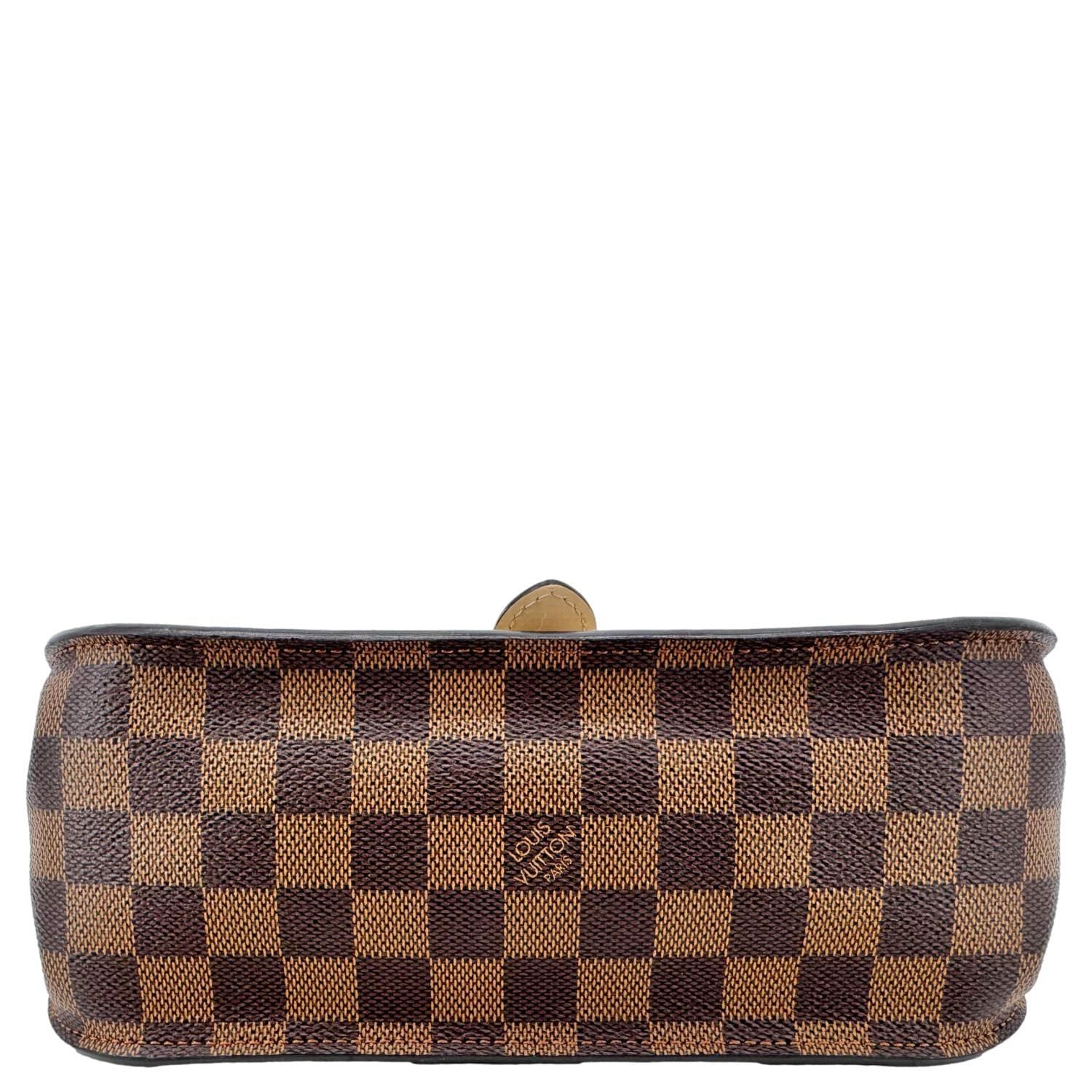 LOUIS VUITTON Beaumarchais Damier Ebene Shoulder Bag Brown - Image 15