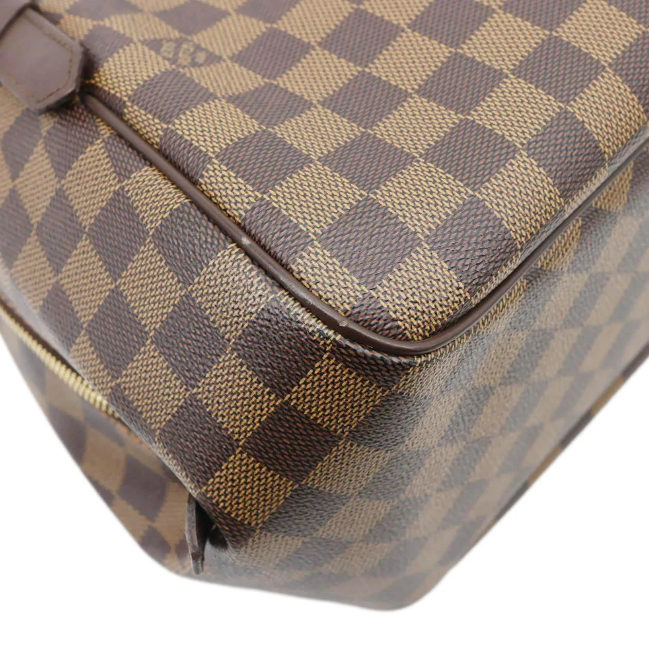 LOUIS VUITTON Belem MM Damier Ebene Shoulder Bag Brown - Image 7
