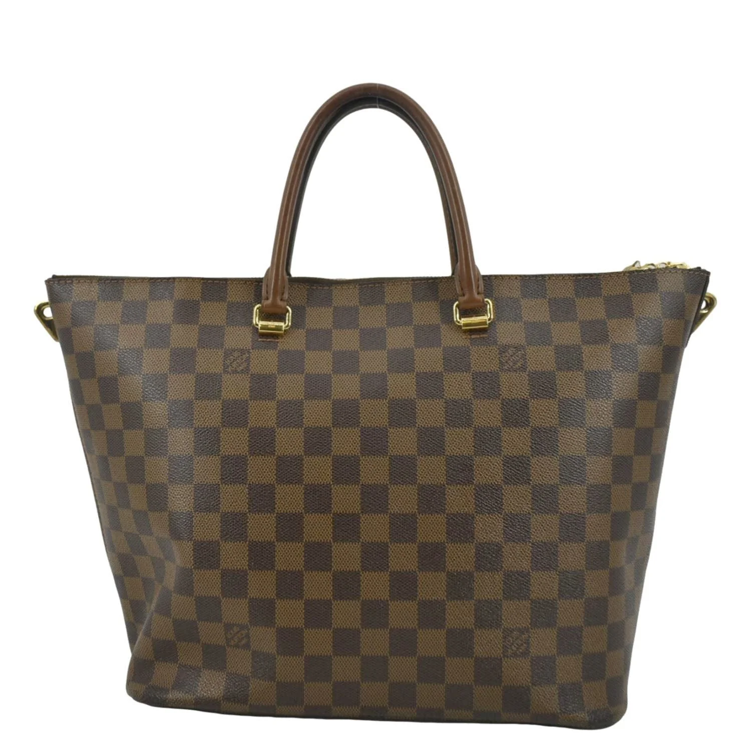 LOUIS VUITTON Belmont Damier Ebene Tote Bag Brown - Image 5