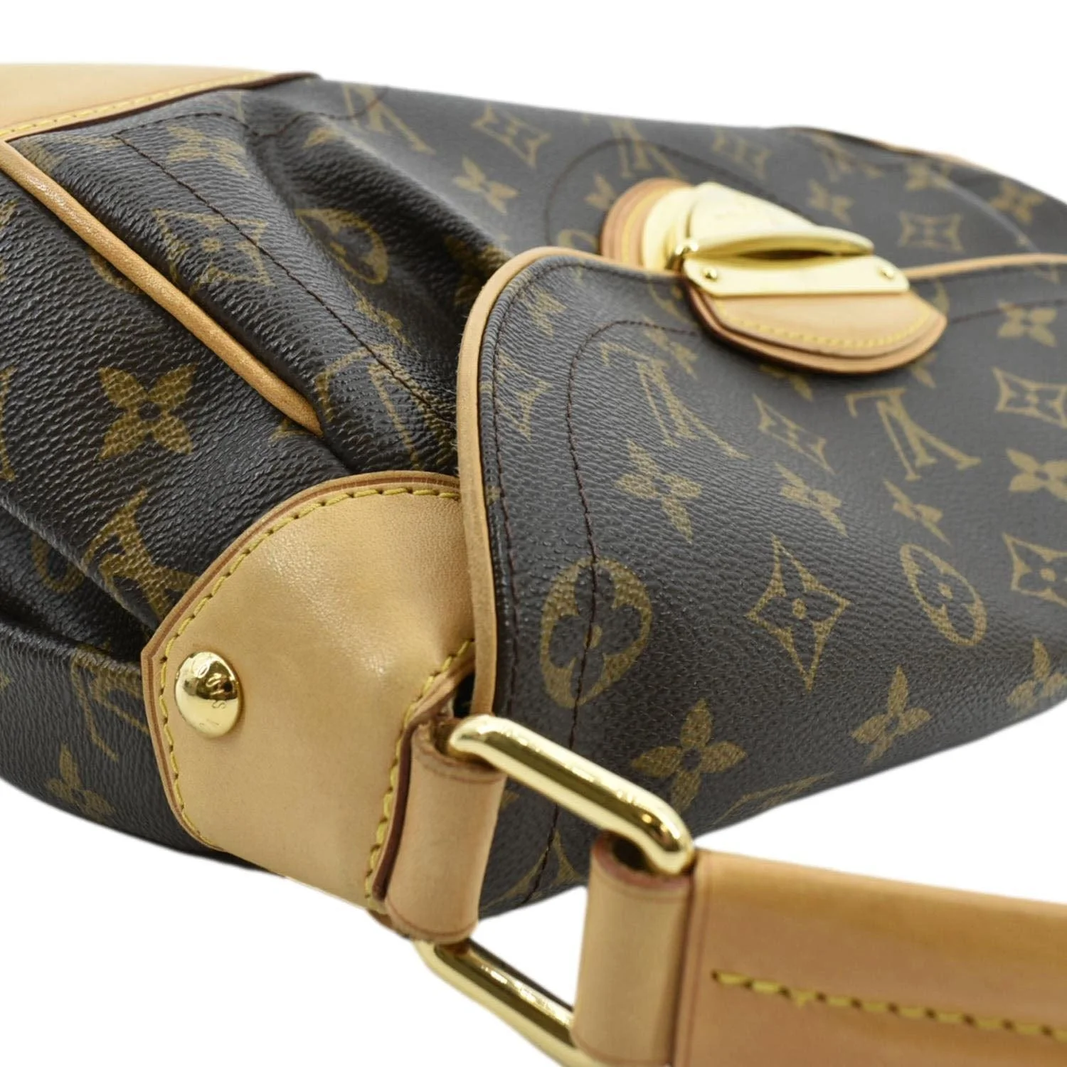 LOUIS VUITTON Beverly MM Monogram Canvas Satchel Bag Brown - Image 7