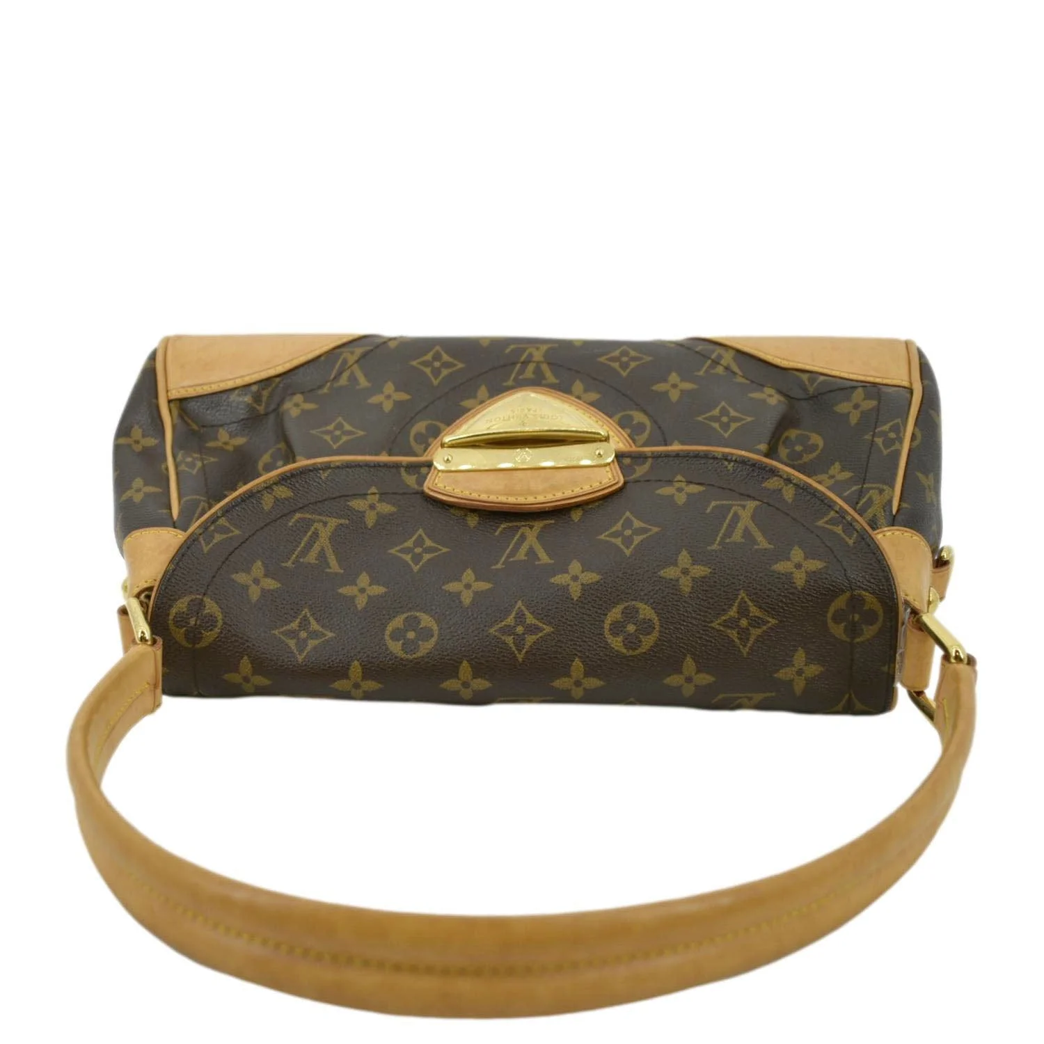LOUIS VUITTON Beverly MM Monogram Canvas Satchel Bag Brown - Image 4