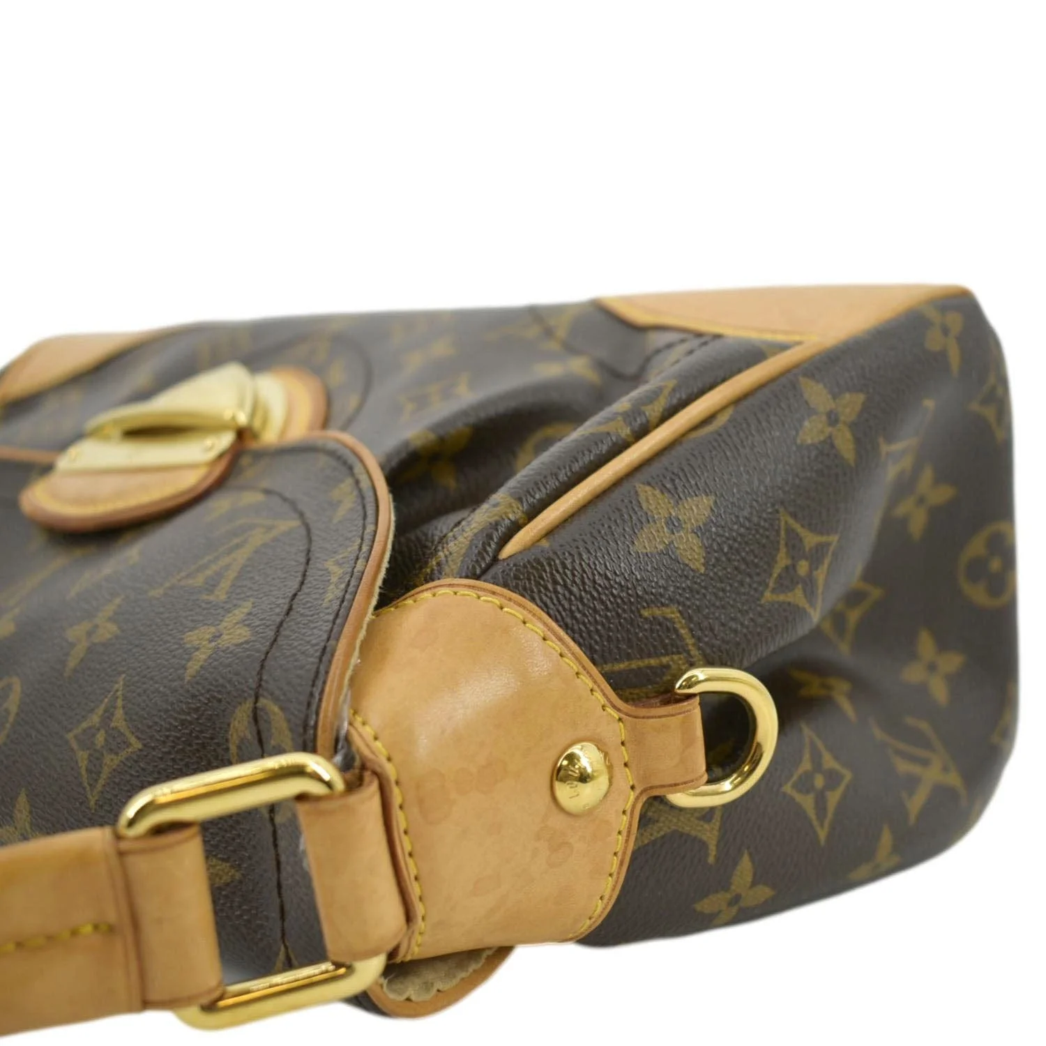 LOUIS VUITTON Beverly MM Monogram Canvas Satchel Bag Brown - Image 7