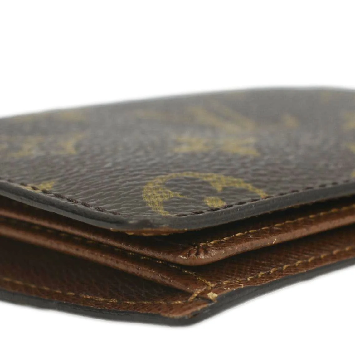 LOUIS VUITTON Monogram Canvas Bi-Fold Card Case Brown - Image 7